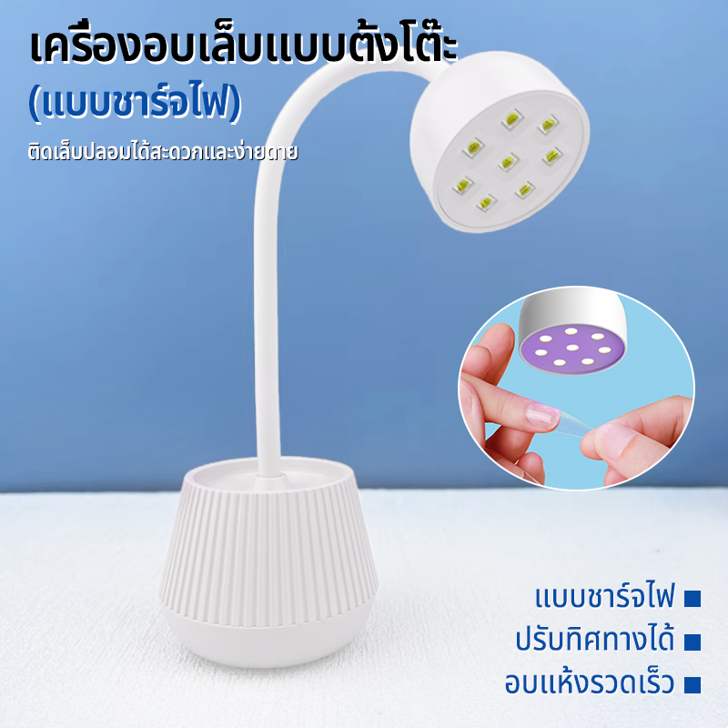 Nawoelite โคมไฟเล็บ โคมไฟเล็บ อุปกรณ์ทำเล็บ  ประจุไฟได้ อุปกรณ์ต้องมีสำหรับทาเล็บที่บ้าน  UV LED ไดร์แห้งเร็ว เซฟเวลาทำเ