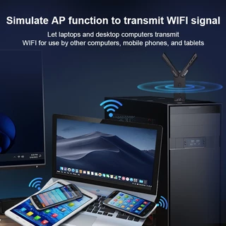 Actual Wifi6+BT5.4 รุ่นใหม่ล่าสุด ใช้งานได้2ฟังก์ชั่นในตัวเดียว ไวไฟ6 AX3000+Bluetooth5.4 Wifi รับได้ทั้งความถี่