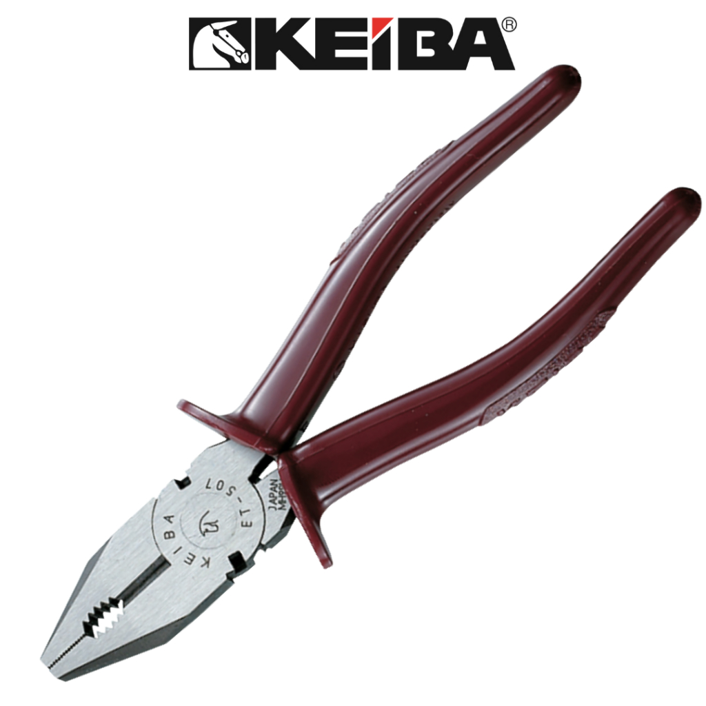KEIBA คีมปากจิ้งจก ด้ามแดง 6",7",8" No.ET-506/507/508 (european type pliers)