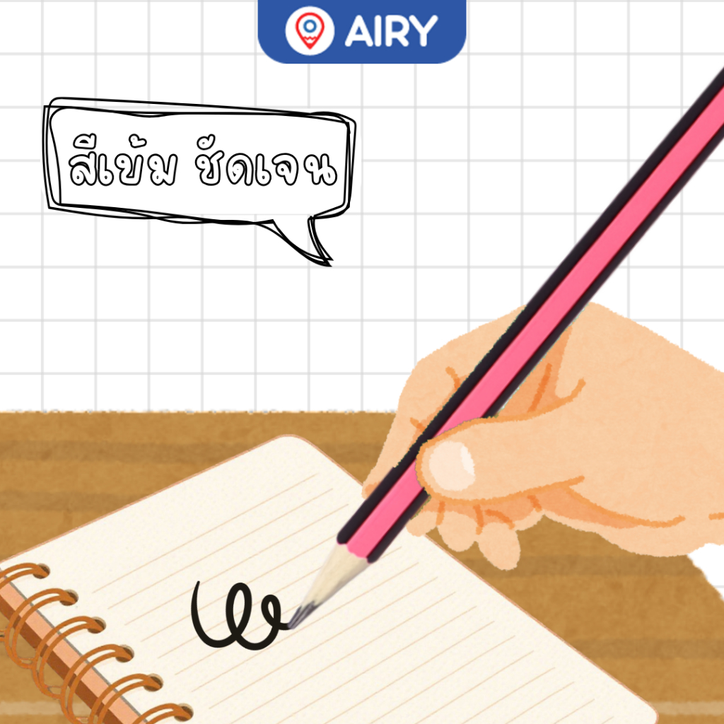 ดินสอไม้ Vee รุ่น VB-HB04 และ 2B05 ดินสอไม้แท้ยกโหล แพ็ค12 แท่ง ฝึกเขียน คัดลายมือ วัยอนุบาลและประถม - รูปที่ 3