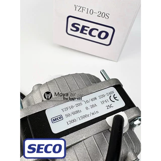 มอเตอร์ตู้แช่ SECO รุ่นใหม่! 2026 มอเตอร์ตู้เย็น 10W มอเตอร์พัดลมตู้แช่เค็ก มอเตอร์10W (ใช้แทน ELCO , ebmpapst ได้ )
