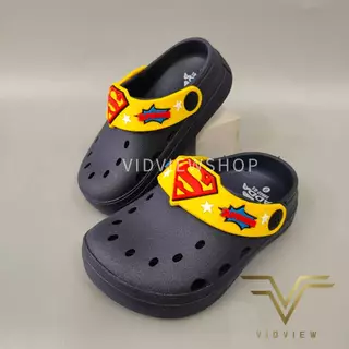 VIDVIEW มีส่งด่วน รองเท้าหัวโตเด็ก Adda 16802 เบอร์ 26-32 แบบสวม สำหรับเด็กชาย Superman