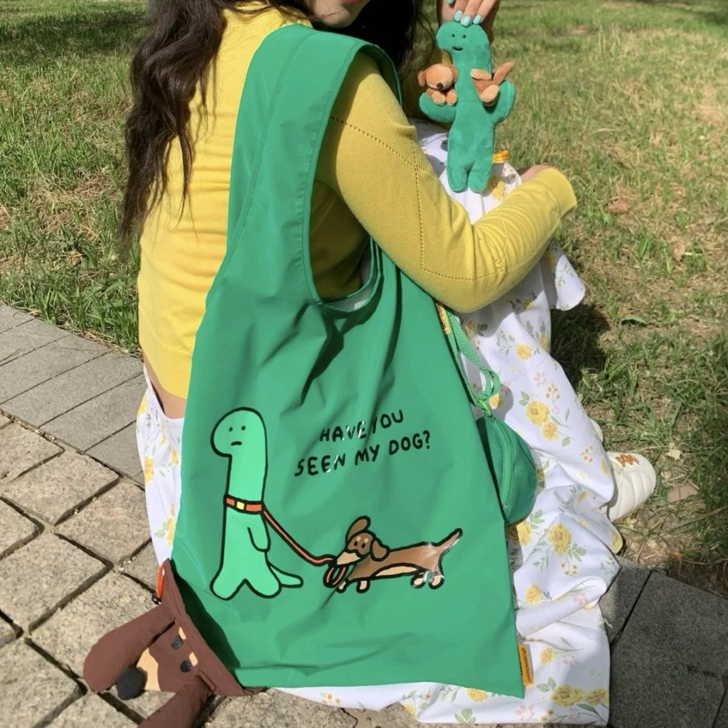 ✨พรีออเดอร์✨ กระเป๋าพกพา หมวก ร่ม กล่องดินสอ พัดลมพกพา ไดโนเสาร์ตัวเขียว JOGUMAN LINE FRIEND (M&G SH