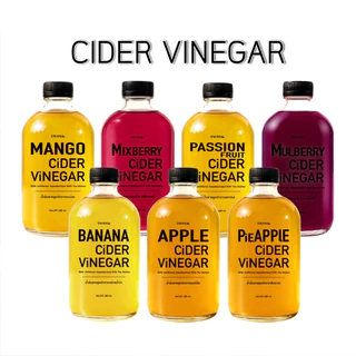 Cider Vinegar ไซเดอร์วีนีการ์หมัก แอปเปิ้ล กล้วย สับปะรด มะม่วง เสาวรส 480 มล. apple banana pieapple