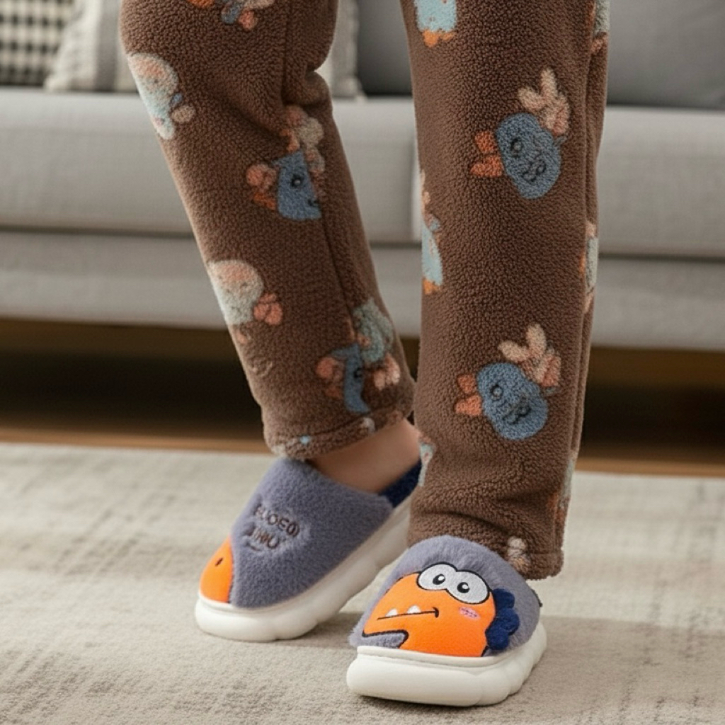 QQ SLIPPERS 〰️ 🦖 Dino Dino 🦖 ร้องเท้าใส่ในบ้าน ✅ มีเก็บเงินปลายทาง ✅ - รูปที่ 2