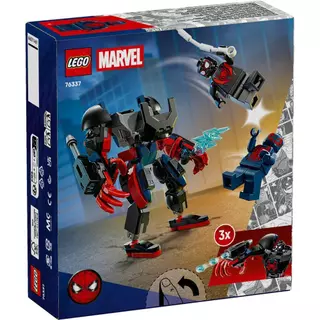 LEGO Super Heroes Marvel 76337 Miles Morales Mech vs. Spider-Man 2099 (135pcs.), Building Blocks, Kids Toy