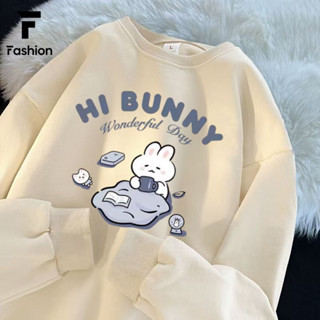 เสื้อกันหนาวผู้หญิง คอกลม แขนยาว สไตล์เกาหลี Oversized 👚 ใส่…