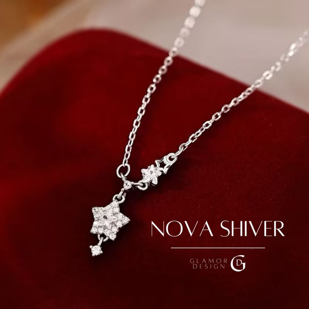 GLAMOR✨สร้อยคอเงิน Nova Shiver สร้อยคอเงินแท้925 สร้อยคออุกกาบาตน้ำแข็งแตก