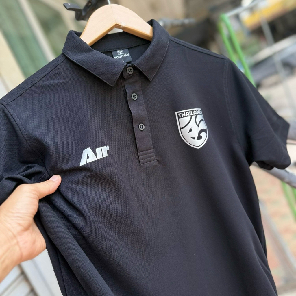 เสื้อโปโลแขนสั้น เสื้อทีมชาติ น้ำหนักเบา สวมใส่สบาย ระบายอากาศได้ดี