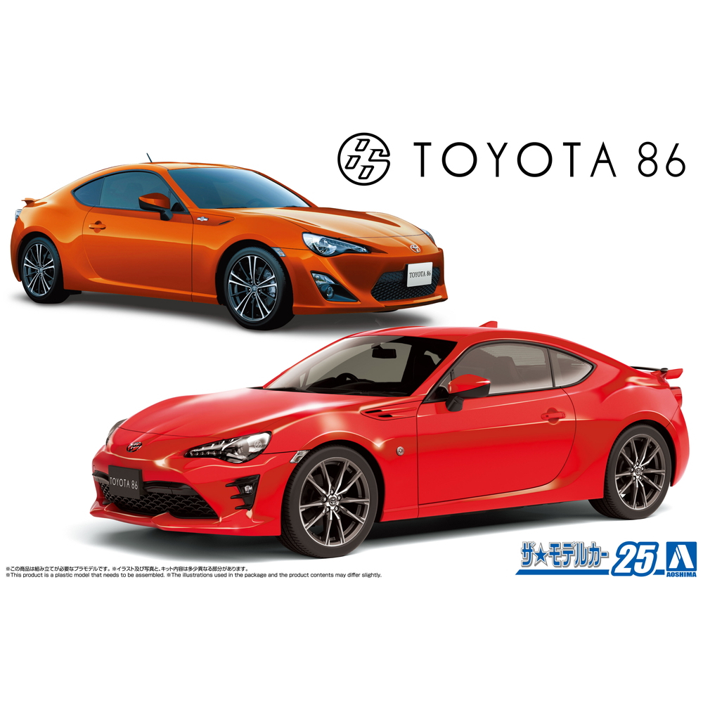 โมเดลประกอบ Aoshima MC025 1/24 TOYOTA ZN6 TOYOTA86 '16 (Minor Change)