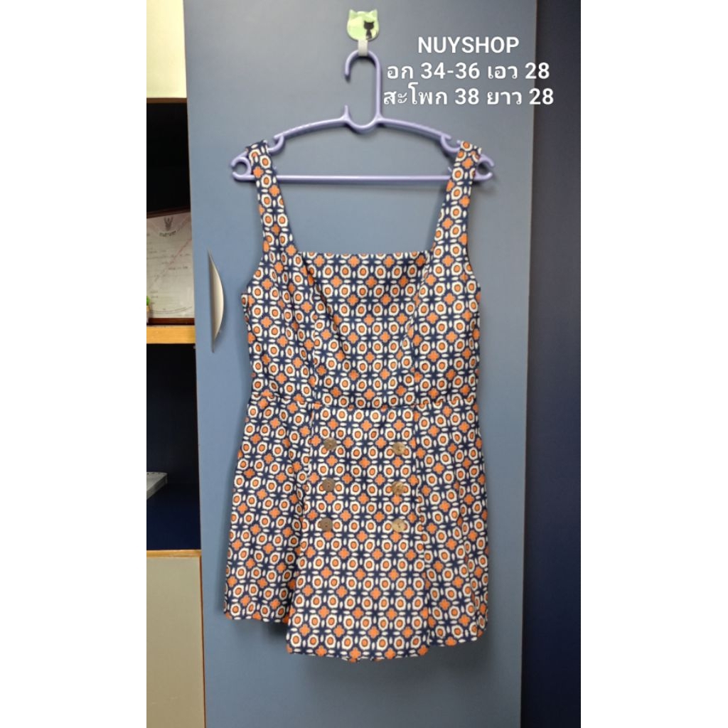 ส่งต่อ จั๊มสูทสายเดี่ยวขาสั้น NUYSHOP