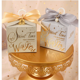 (🇹🇭พร้อมส่ง)กล่องใส่ช็อคโกแล็ต 3ใบ/แพ็ค กล่องใส่ของชำร่วย กล…