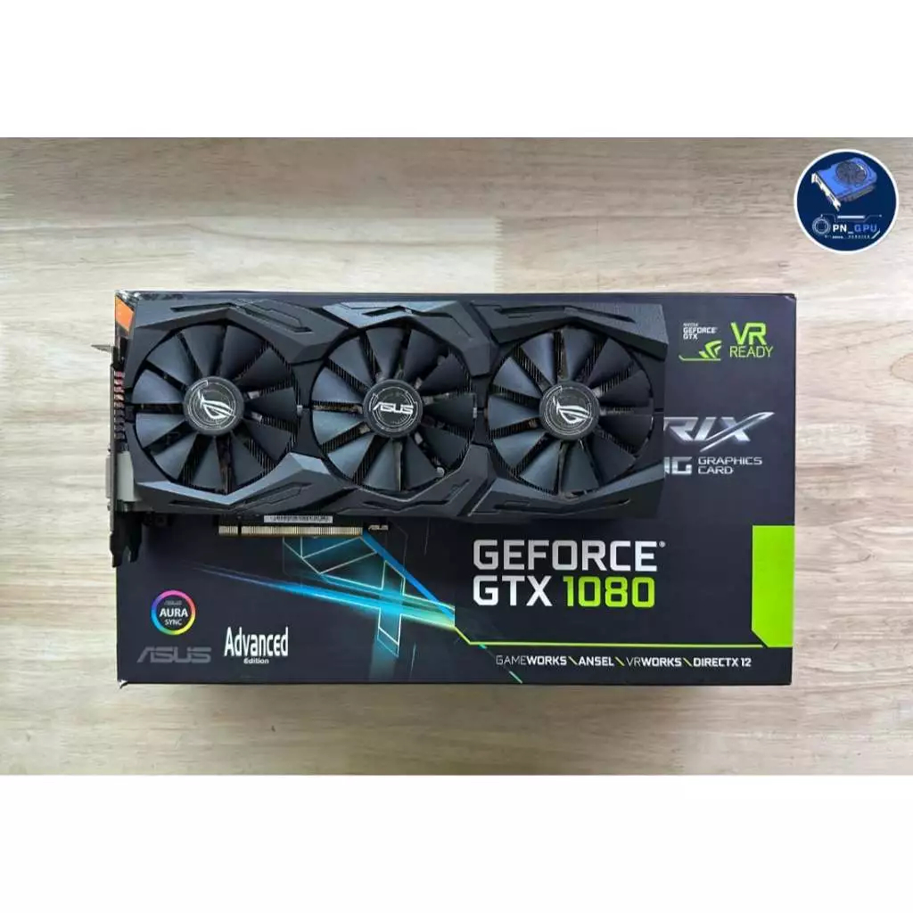 การ์ดจอ มือสอง VGA (การ์ดแสดงผล) ASUS ROG STRIX GEFORCE GTX 1080 - 8GB GDDR5X (มือสอง)