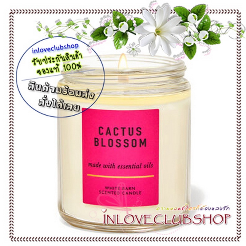 Bath & Body Works / Single Wick Candle 7 oz. (Cactus Blossom)