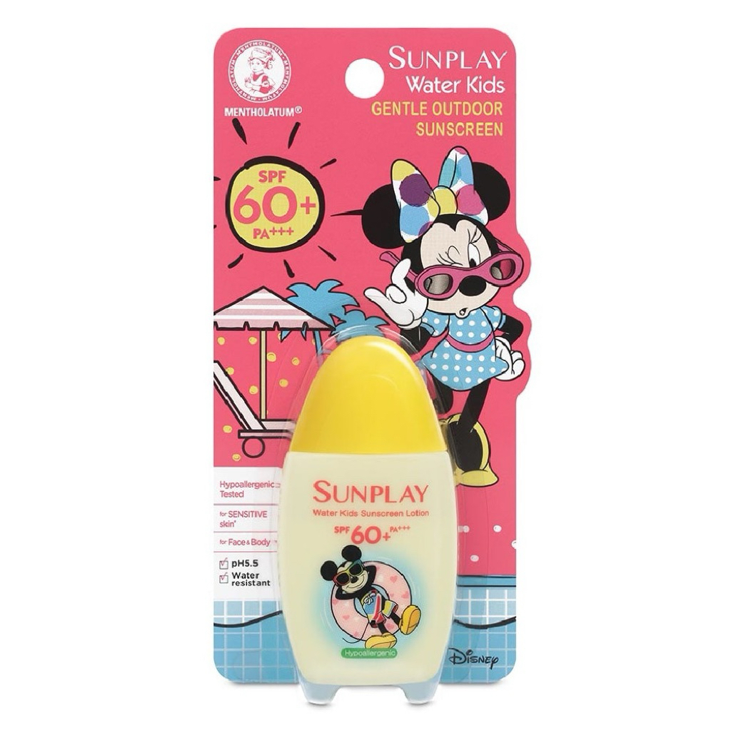 Sunplay Water Kids Lotion Disney SPF60+ PA+++ •	โลชั่นกันแดดสำหรับเด็ก
