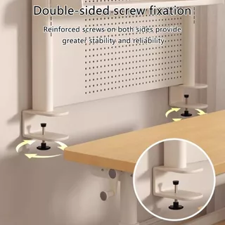ชั้นวางของบนโต๊ะเหล็ก 2/3 ชั้น Pegboard ใช้พื้นที่น้อย จัดระเบียบได้ดี สำหรับออฟฟิศและนักเรียน