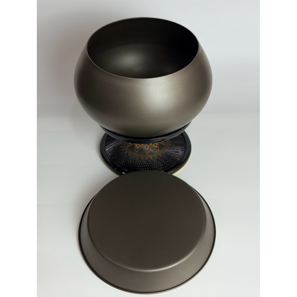 บาตรเบา บาตรเสริมขอบทรงมะนาว บาตรสแตนเลสเคลือบทั้งใบ ขนาด 8.5,9นิ้ว น้ำหนัก0.5-0.7 กรัม - รูปที่ 2