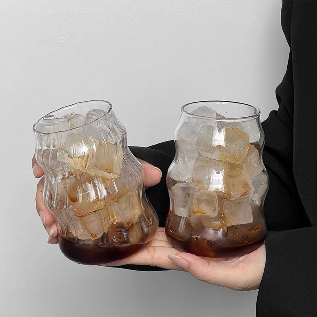 แก้วกาแฟ ทรงกลม สไตล์เกาหลี ขนาด 550 มล coffee cup