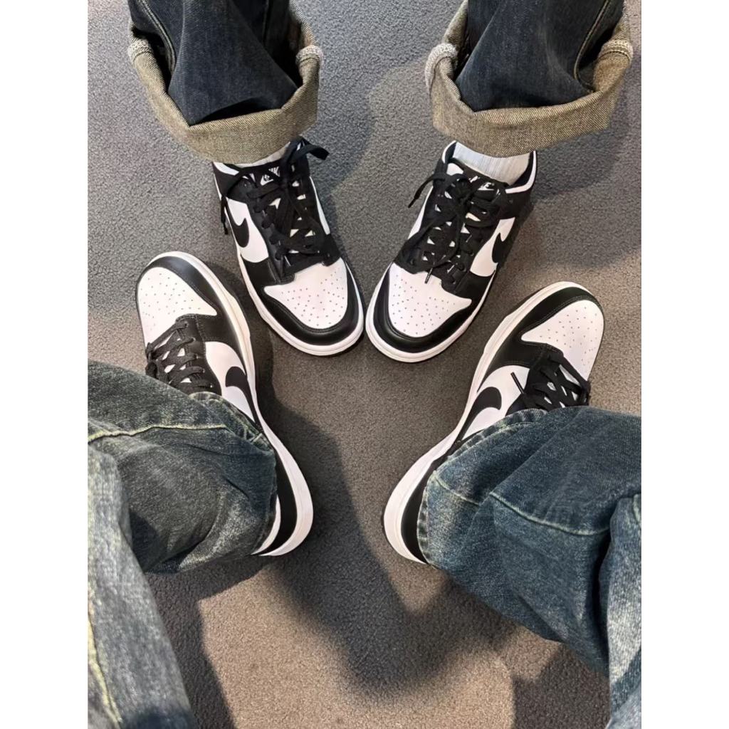 จัดส่งจากกรุงเทพฯ🇹🇭 NK AIR JORDAN 1 LOW BLACK Panda  รองเท้าบาสเก็ตบอลสไตล์เรโทร รองเท้ากีฬาชายและหญิง  พร้อมกล่อง - รูปที่ 2