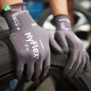 ถุงมือเคลือบโฟมไนไตร ถุงมือกันบาด กันเสียดสี ผ้าไนล่อน ผสมสแปนเด็กซ์ Ansell HyFlex® รุ่น 11-840