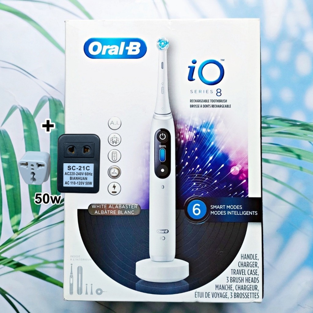 (Oral-B®) iO Series 8 Electric Toothbrush 6 Smart Modes Intelligents ออรัลบี แปรงสีฟันไฟฟ้า 6 โหมดอั