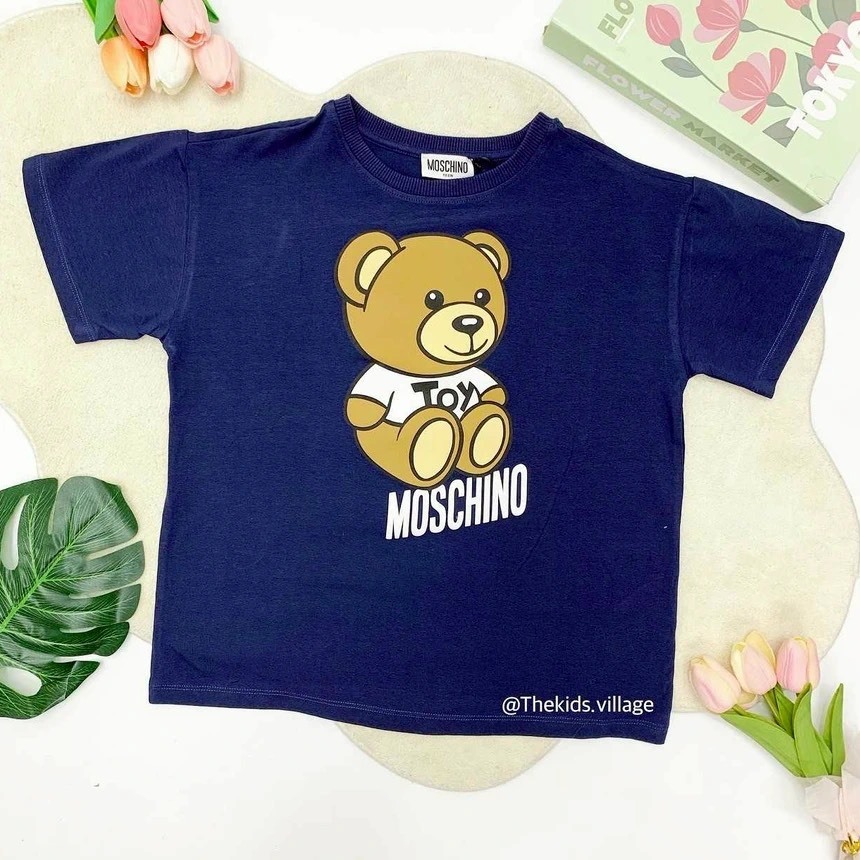 สินค้าพร้อมส่ง|Moschino Navy T-Shirt