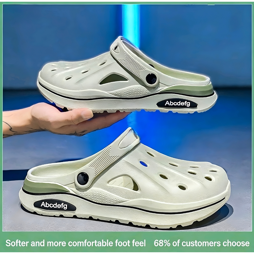 รองเท้าครีปEVAผู้ชาย 2 ใช้ได้ พื้นหนานุ่ม ทันสมัย มีไซส์ใหญ่