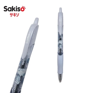 Sakiso ปากกาลูกลื่นหมึกน้ำมัน JBP001 Semi-Gel Pen ขนาด 0.5 มม. หมึกน้ำเงิน ลายSnoopy ลิขสิทธิ์แท้ (ราคาต่อ 1 ด้าม คละสี)