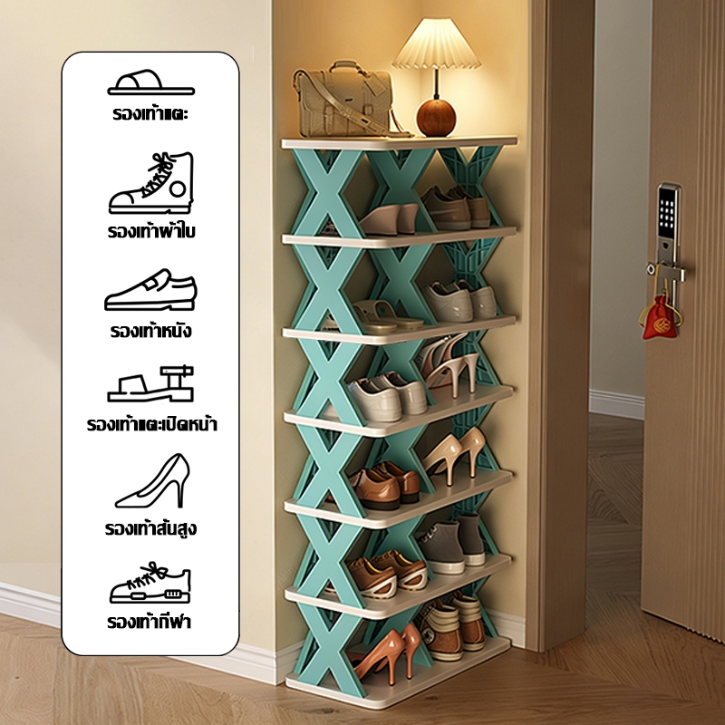 ตู้รองเท้าหลายชั้น ตู้เก็บรองเท้า ตู้เก็บรองเท้าหน้าบ้านแบบไม่เปลืองพื้นที่ - รูปที่ 3