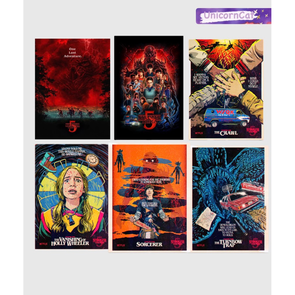 🚩Pre-order 30 วัน🚩 Poster Netflix Stranger Things Season 5 One last adventure