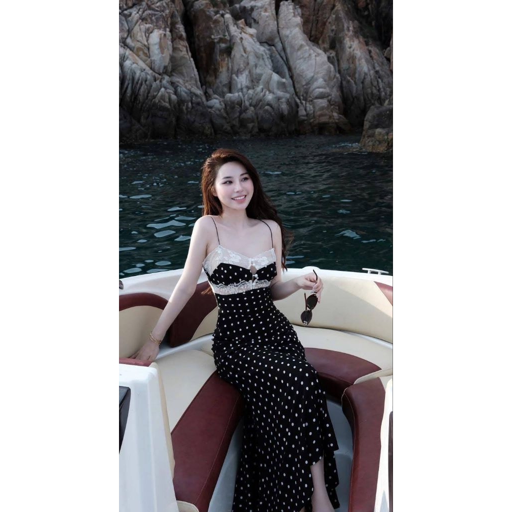 Maxi dress polka dot