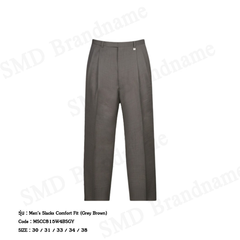 Arrow กางเกงสแล็คผู้ชาย ขายาว ทำงาน รุ่น Men's Slacks Comfort Fit (Grey Brown) Code: MSCC815W4BSGY