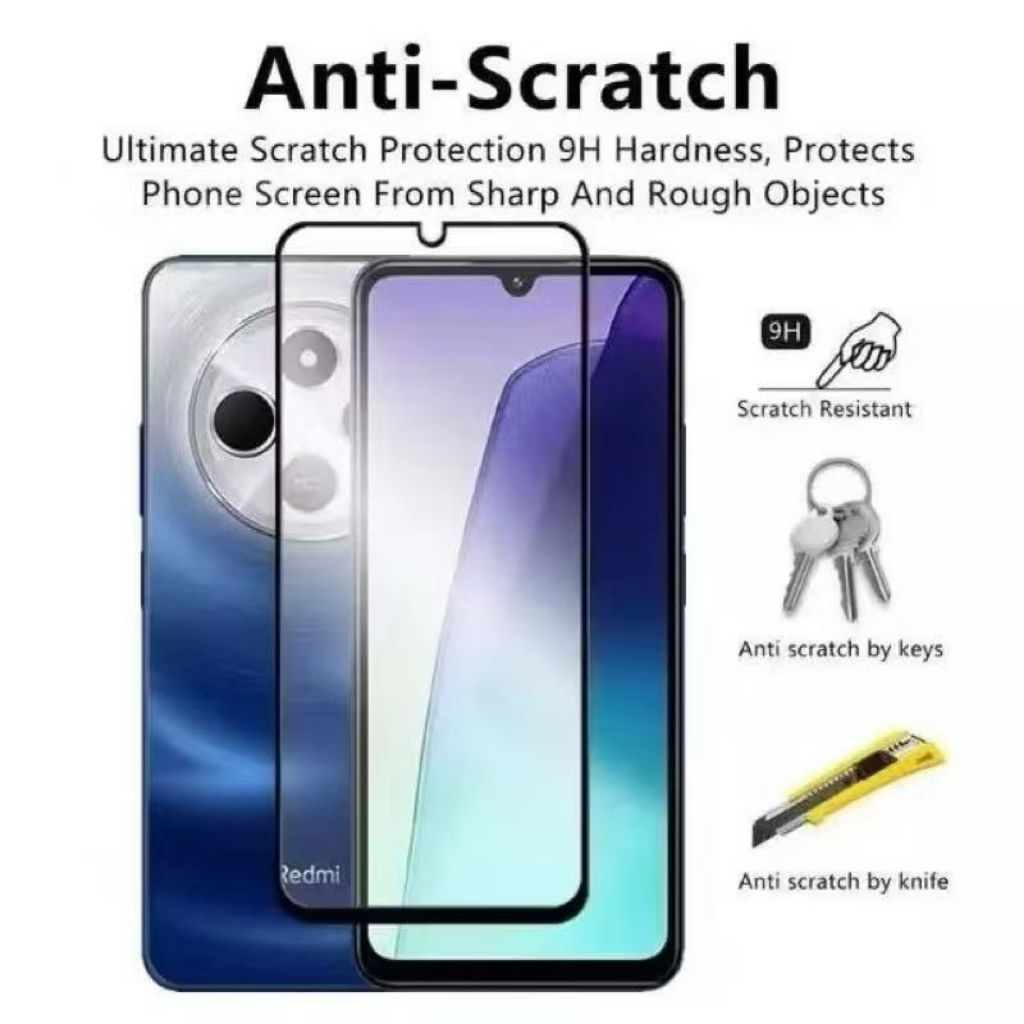 【ส่งตรงจากไทย】ฟิล์มกระจก Xiaomi แบบเต็มจอ Redmi 14C 13C Redmi 12 12C Redmi Note12 Pro Poco C65 C75 C