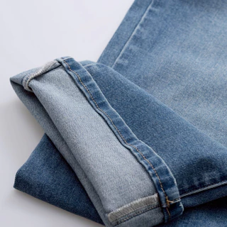 haas :WOMEN’S JEANS กางเกงยีนส์เอวสูง ผ้ายืด ทรง Straight Leg Jeans รหัส HBSN5360