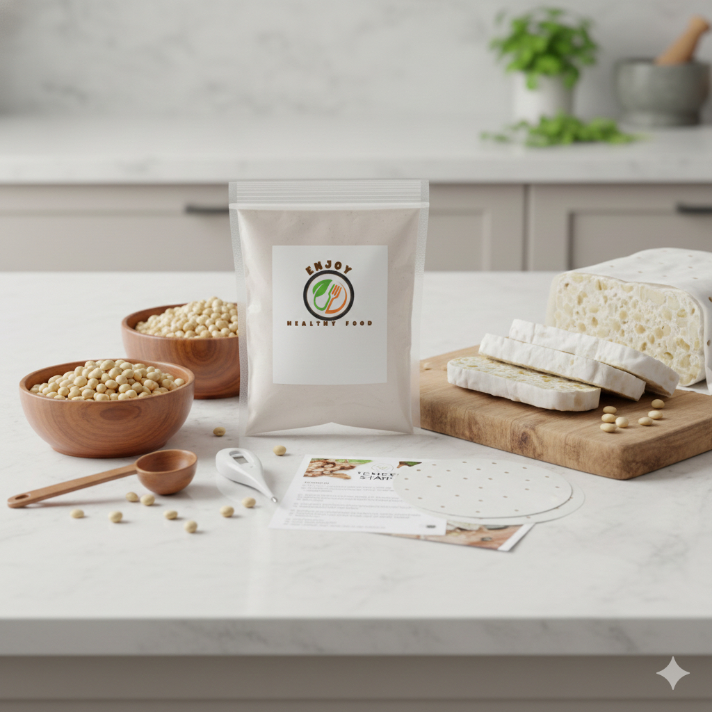 ชุดเชื้อทำเทมเป้ (Tempeh Starter Kit)  ทำเทมเป้โฮมเมดง่าย ๆ
