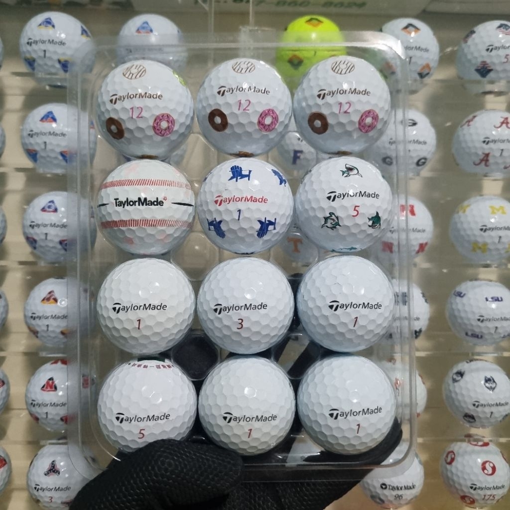 [มือ2][12ลูก]ลูกกอล์ฟมือสอง Taylormade TP5X คละลาย