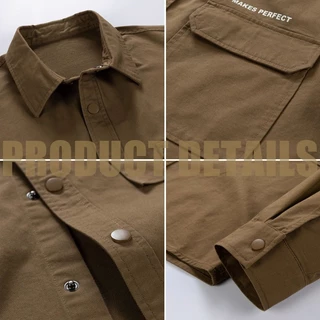 [จัดส่งภายในประเทศ] เสื้อแจ็กเก็ตพิมพ์ลายตัวอักษรสไตล์เกาหลีสำหรับผู้ชาย มีหลายสีให้เลือก ทรงหลวม ขนาด M-3XL