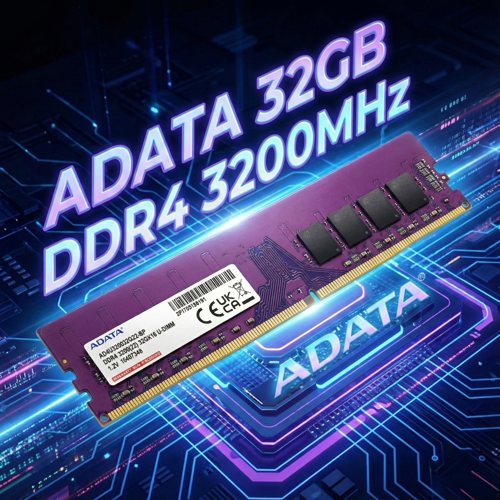 [มือสอง] RAM ADATA 32GB DDR4 Bus 3200 MHz (AD4U320032G22-BP) แรมพีซี 32GB ชิปแท้ ใช้งานปกติ ประกันร้