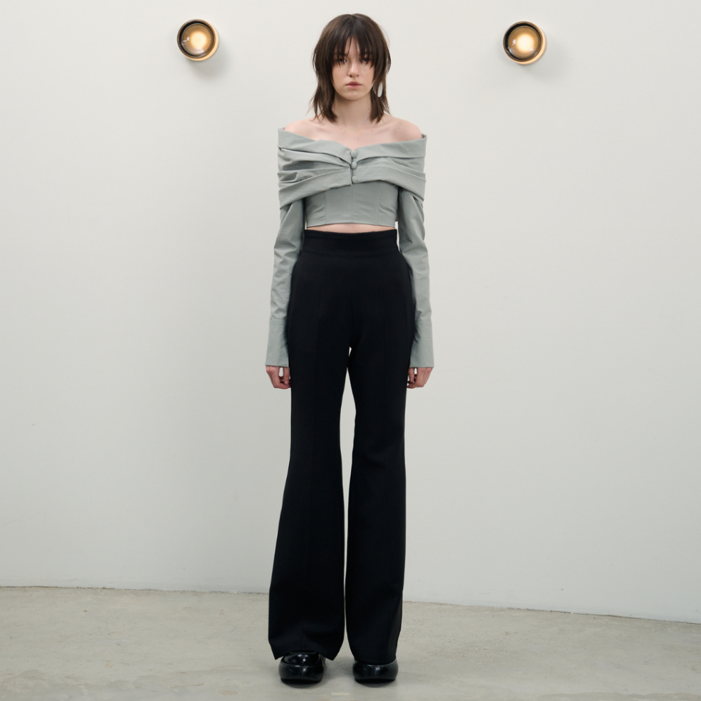 CHER'Z - RW2524 กางเกงขาม้าผ้าโรเชต