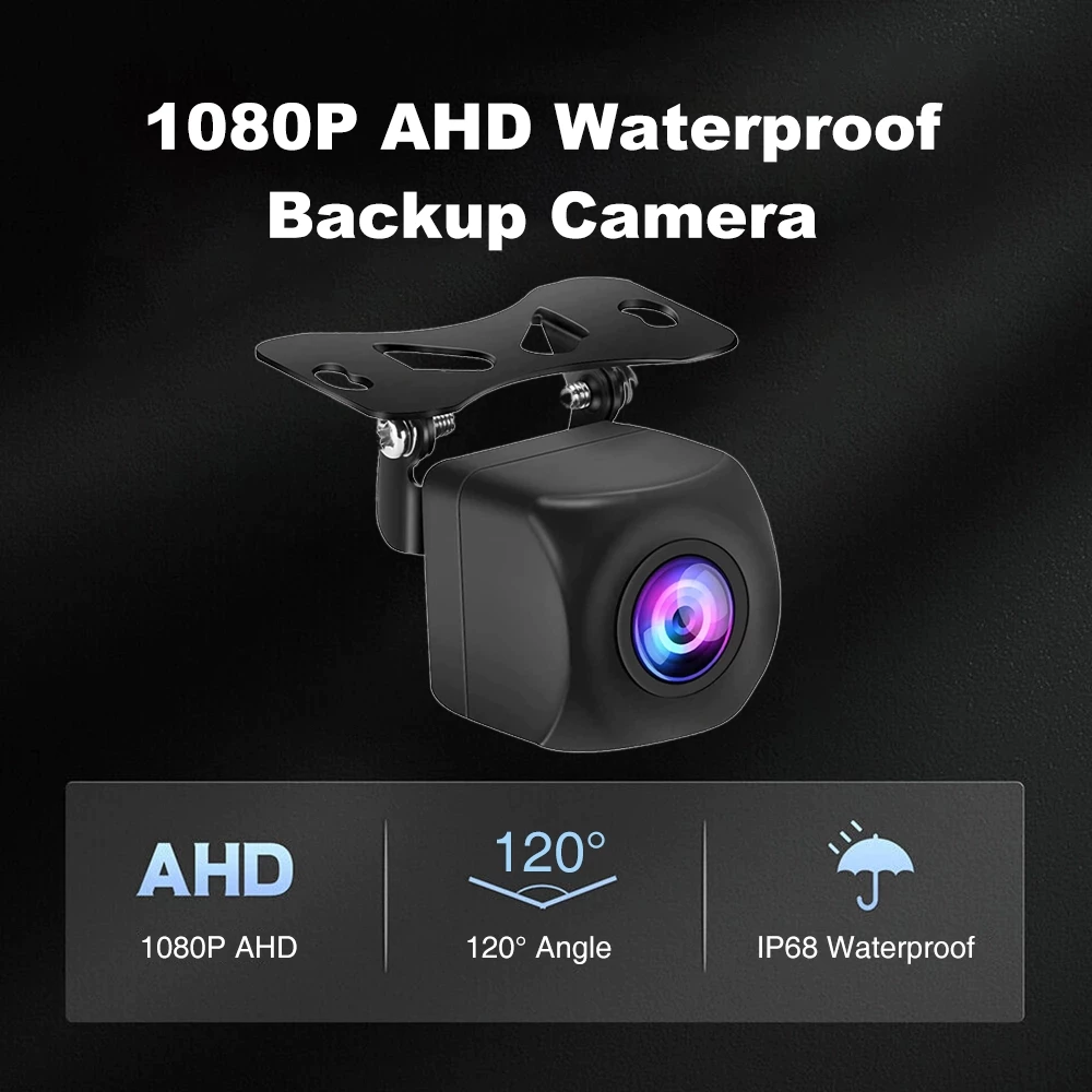 กล้องมองหลังรถยนต์ AHD กล้องมองหลัง 1080P กล้องหลัง กันน้ำHD IP68 มุมกว้าง170° ระบบ Night Vision ภาพคมชัด ติดตั้งง่าย thumbnail 5