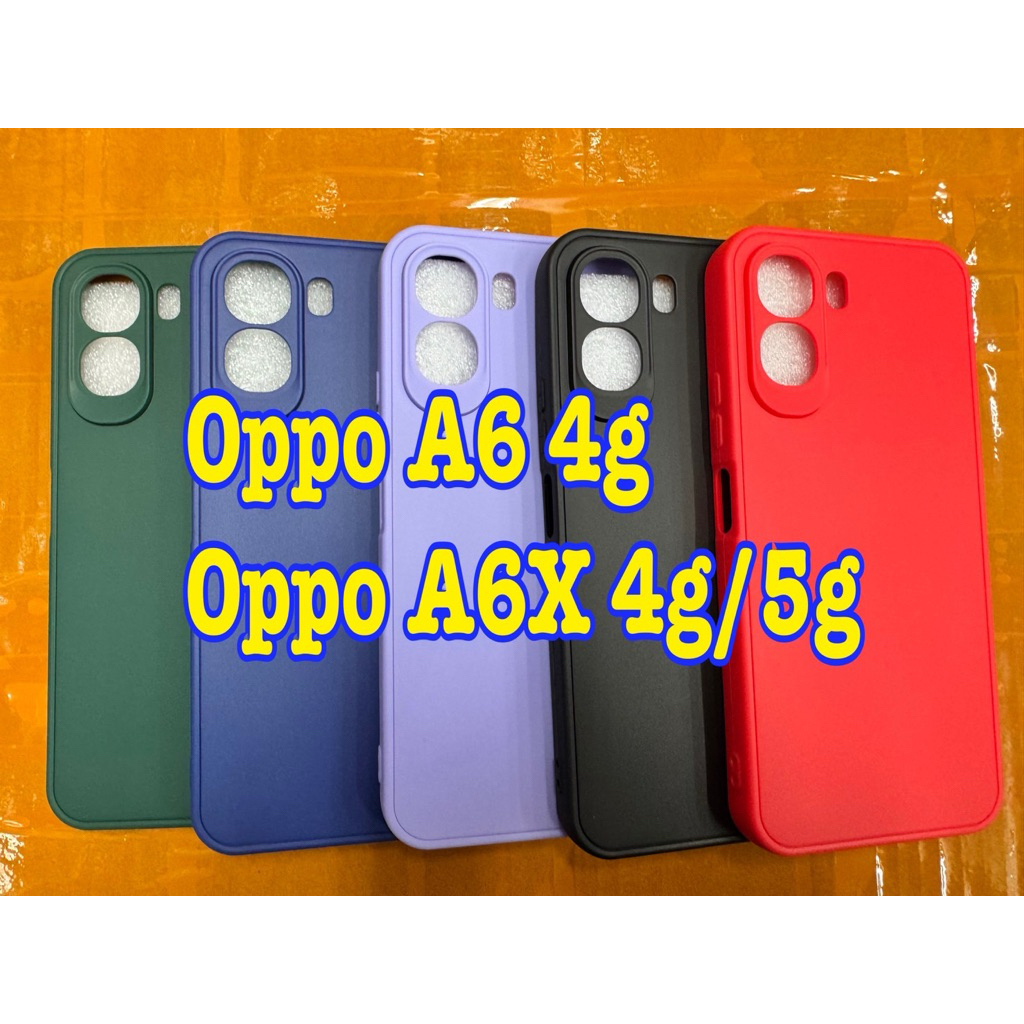 {ส่งจากไทย}เคสTPUนิ่มสีพาสเทล สําหรับรุ่น Oppo A6(4G) A6x(4G) A6X(5G) A6pro(5G) RealmeC85