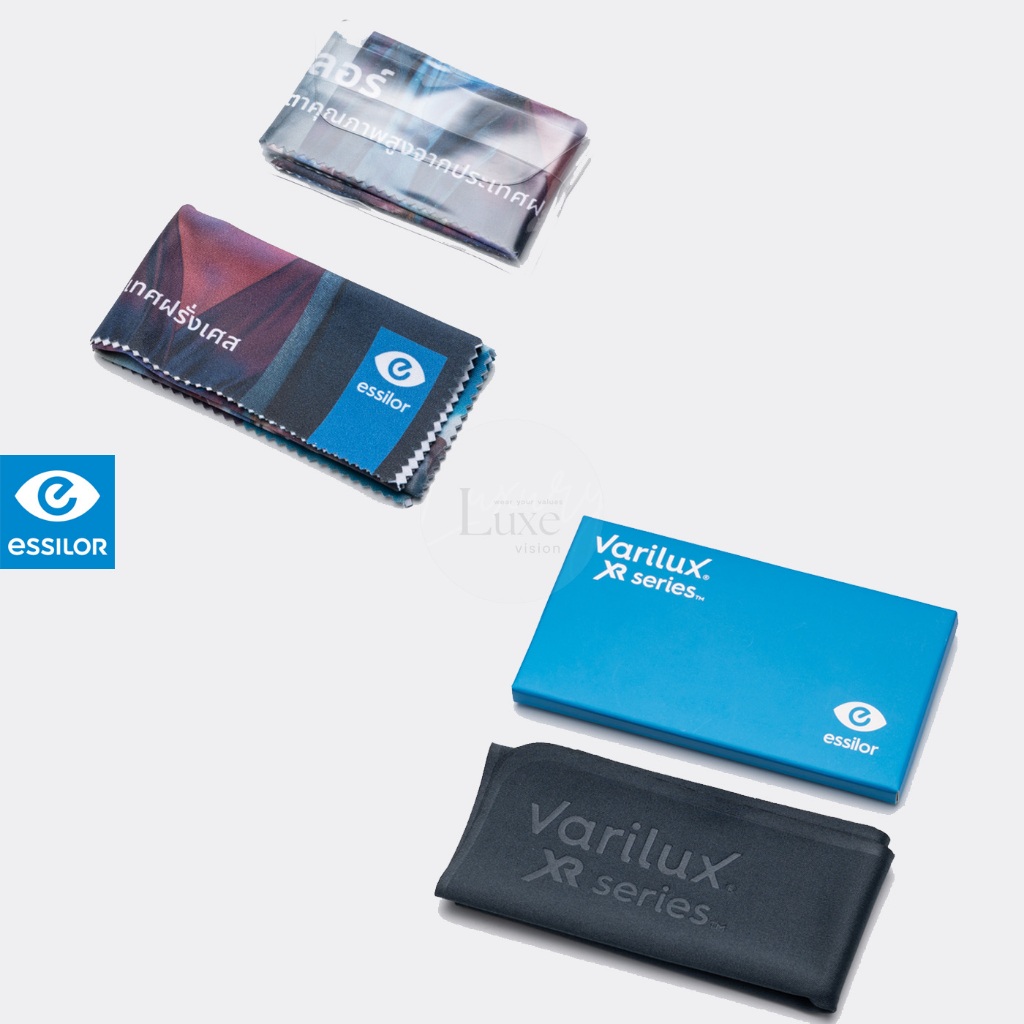 ผ้าเช็ดแว่น Essilor รุ่นคลาสสิก และ Xr Series ไมโครไฟเบอร์ คุณภาพส่งตรงจากฝรั่งเศส