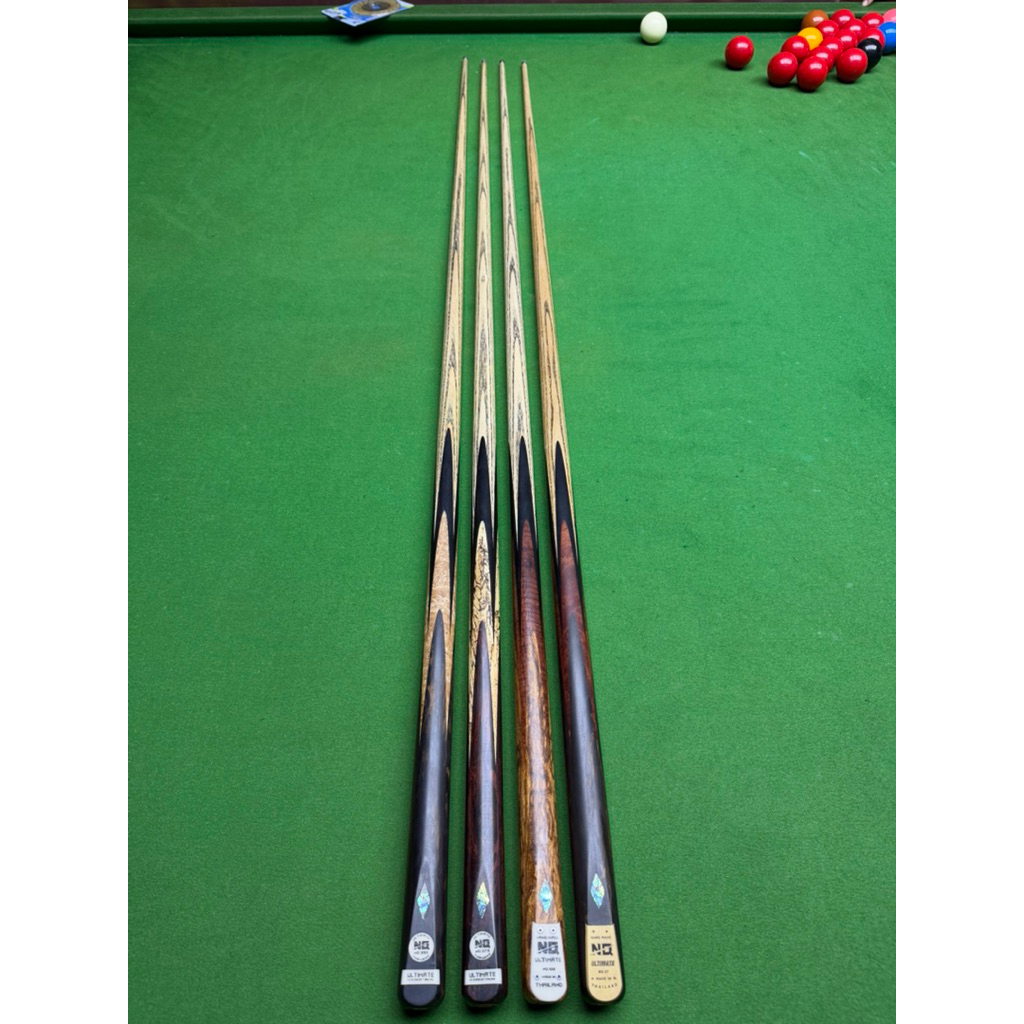 ไม้คิว12จำปา ULTIMRTE NQ SNOOKER ไม้ปลายคัด สรสวย ไม้แอช