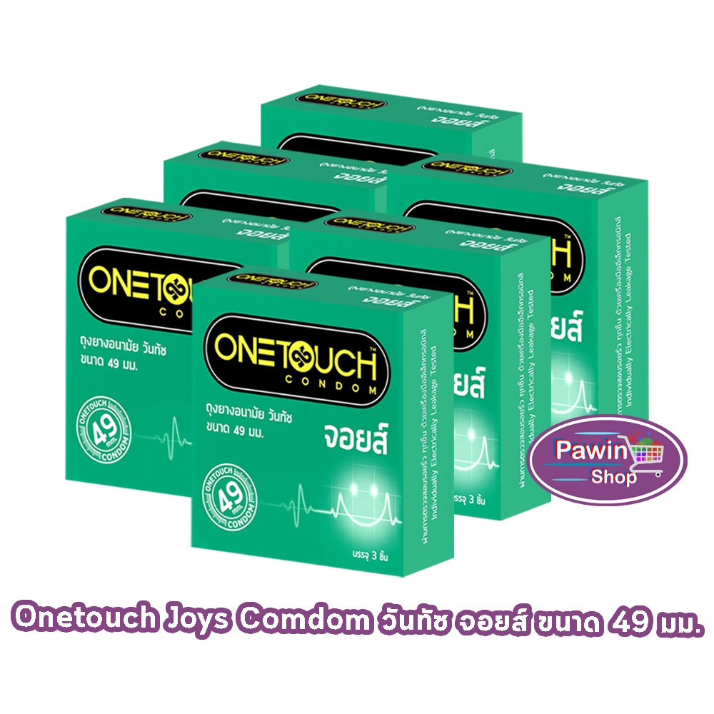 Onetouch Joys ถุงยาง วันทัช จอยส์ ขนาด 49 มม. บรรจุ 3 ชิ้น [6 กล่อง] JJ 5201