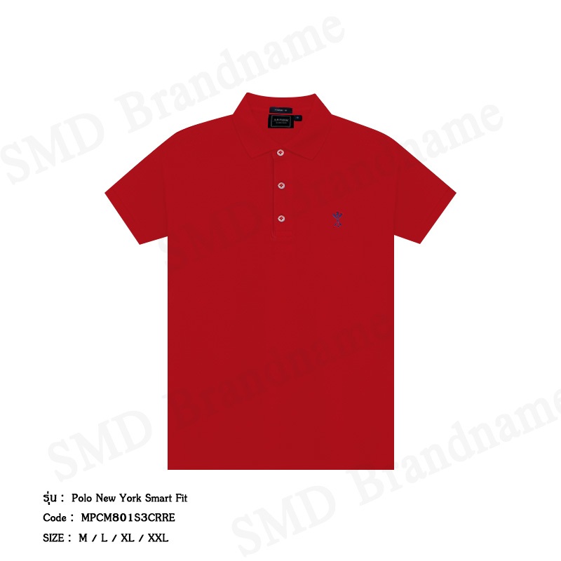 Arrow เสื้อโปโลแขนสั้นผู้ชาย รุ่น Polo New York Smart Fit Code: MPCM801S3CRRE