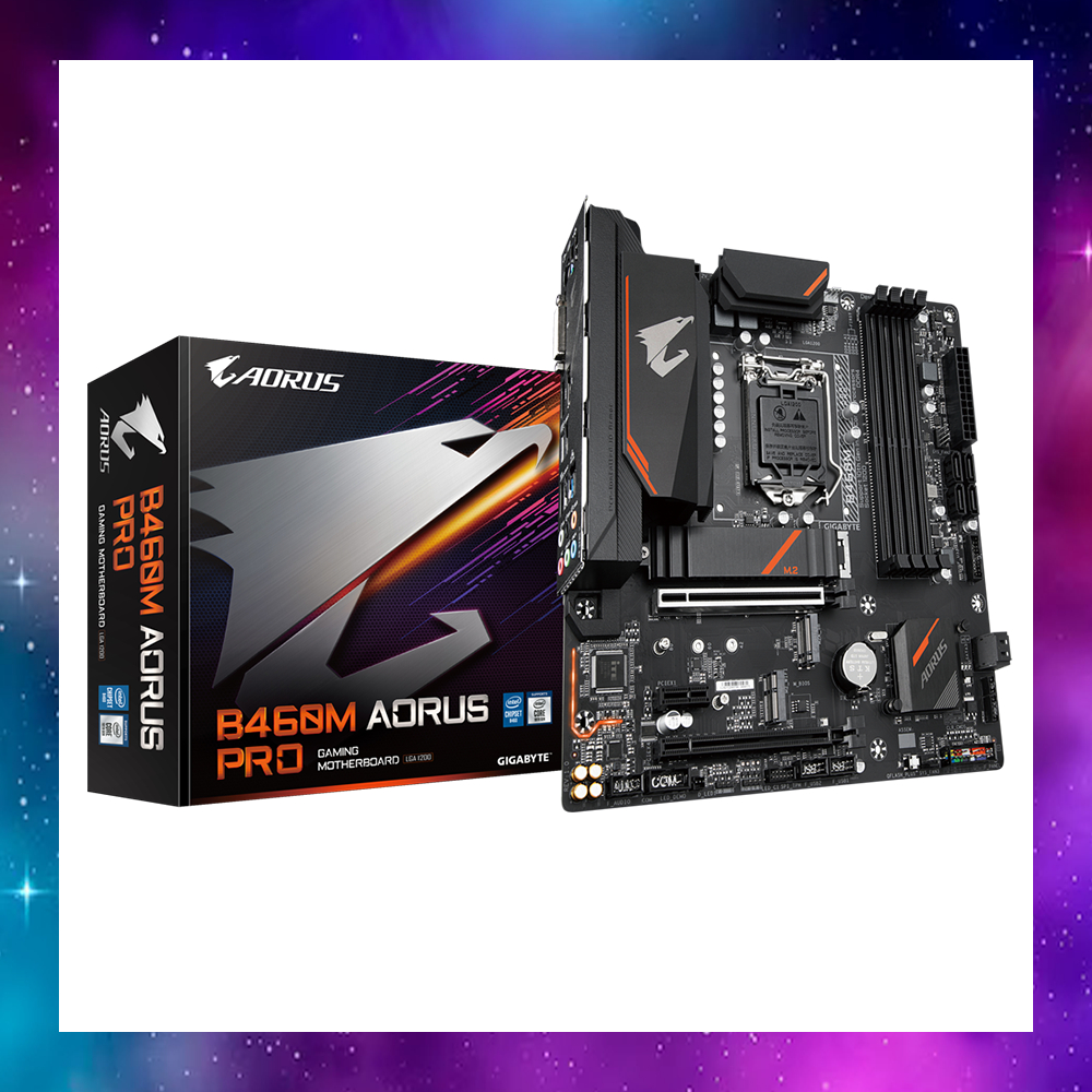 MAINBOARD (เมนบอร์ด) 1200 GIGABYTE B460M AORUS PRO GEN10-11 ใช้งานปกติ