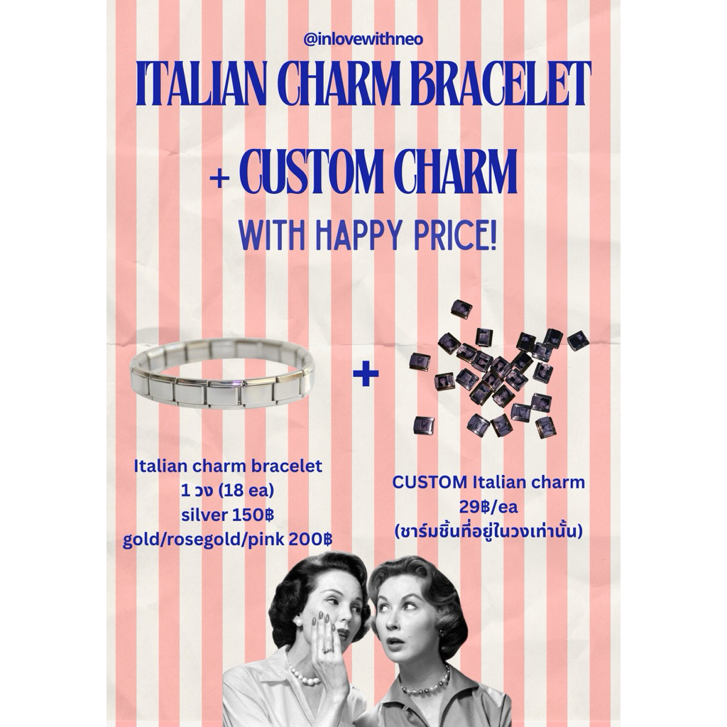 Italian charm bracelet+custom italian charm🔧💭