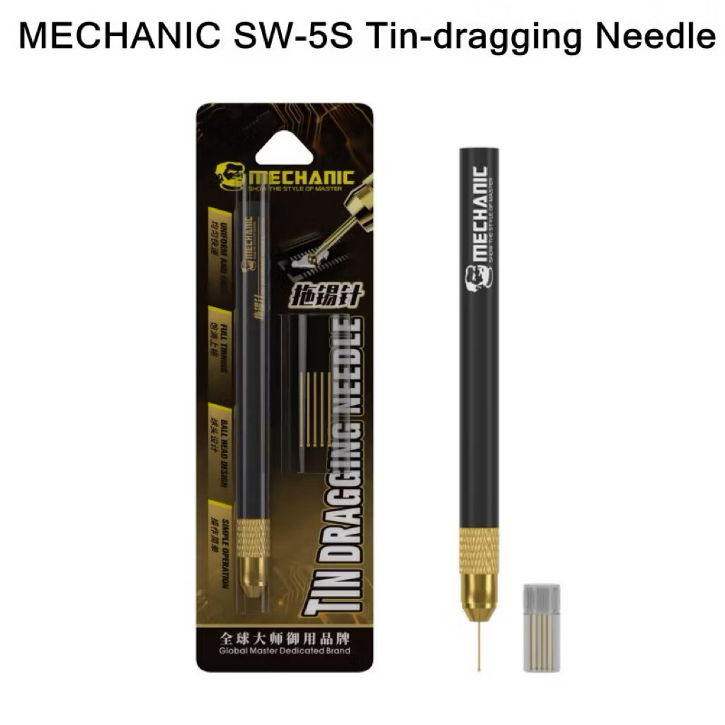 MECHANIC SW-5S ทองแดงบริสุทธิ์ทอง-ชุบดีบุกเข็มสําหรับซ่อมโทรศัพท์มือถือเมนบอร์ด BGA ชิป CPU เชื่อมเครื่องมือดีบุก