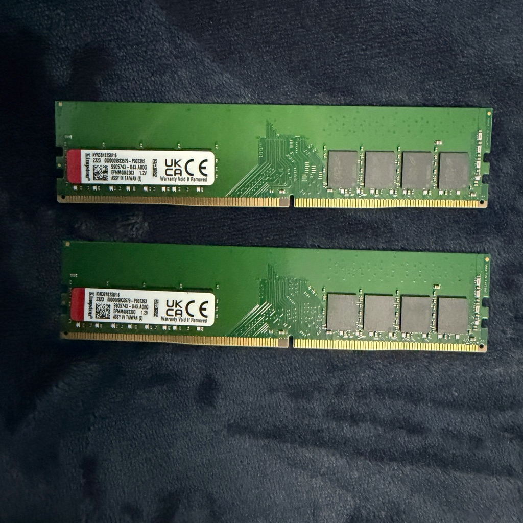 KINGSTON VALUE 32GB (16GBx2) DDR4 3200MHz (KVR32N22S8/16)*2 Memory RAM (หน่วยความจำ) แรม มือสอง