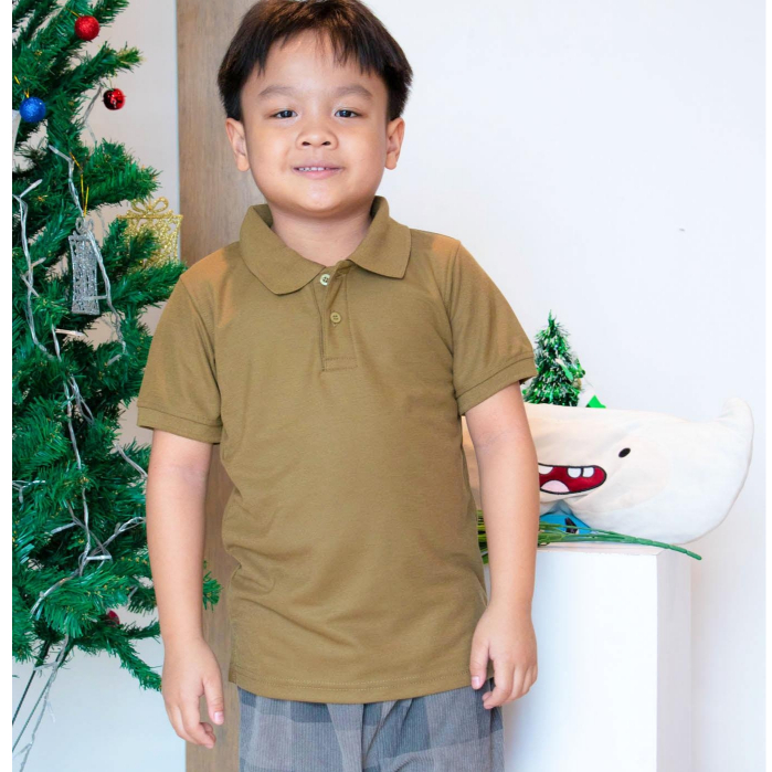 เสื้อโปโลเด็กสีหวาน เนื้อผ้าไมโครจุติ ใส่สบาย ไม่ระคายเคืองต่อผิวเด็ก - รูปที่ 2